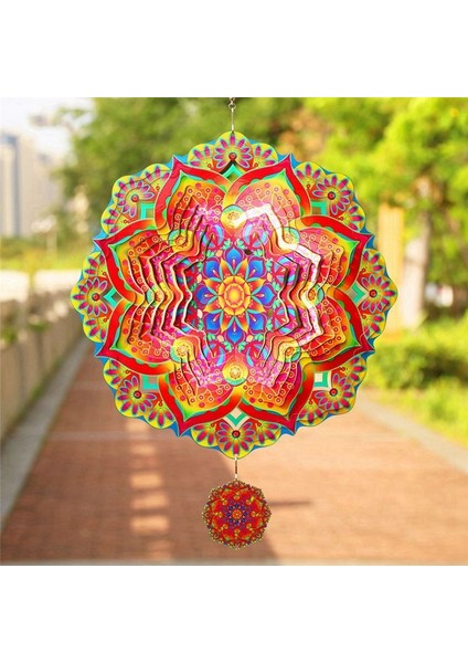 Mandala Rüzgar Spinner Metal 3D Dönen Windchimes Lüks Sanat Bahçesi Döküm Dış Mekan Dekorasyonu (Yurt Dışından) fiyatları
