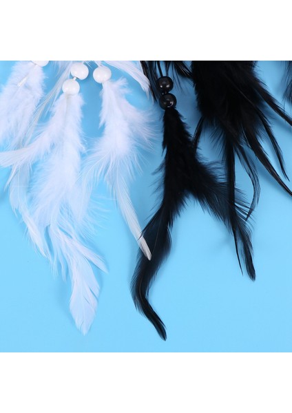 El Yapımı Yin Yang Rüya Catcher Dairesel Ağ Duvar Arabası Için Boncuklar Dekorasyon Süsleme El Sanat Hediyesi, Siyah Beyaz (Yurt Dışından) indirimleri