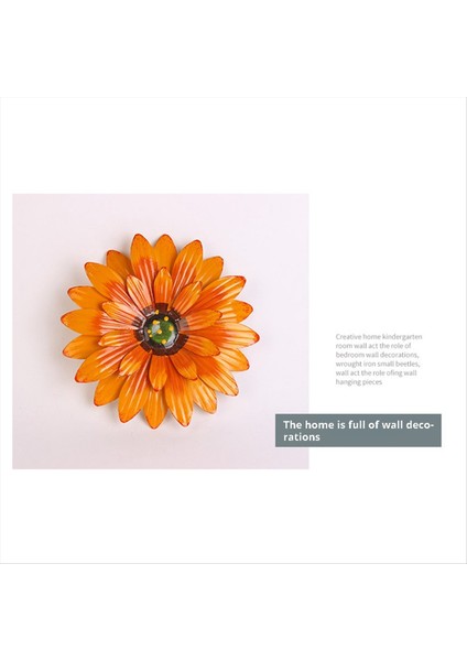 Açık Mavi Bahçe Avlusu Demir Ayçiçeği Villa Dekorasyon Bahçecilik Duvarı Asılı (Yurt Dışından) fırsatları