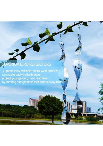 Son Derece Yansıtıcı Kuş Korkutucu Disk Seti, Açık Bahçeler Için 9 Metal Disk Dekorasyonu, Av Avlu Çiftliği Için Kuş Caydırıcısı (Yurt Dışından) modelleri