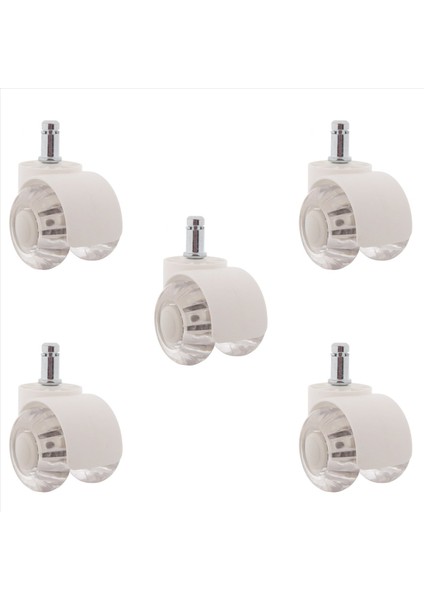 5pcs Ofis Sandalye Tekerlekleri 2 Inç Ağır Hizmetçi Sessiz Masa Sandalye Tekerlekleri Tüm Katlar Için Evrensel Uygun Tekerlekler (Yurt Dışından)