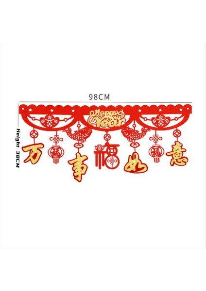 Kırmızı Çin Yeni Yıl Bayrağı 2024 Ejderha Bahar Festivali Çin&#39;i Kutlamak Için Şanslı Evi Dekore Etti (Yurt Dışından) fiyatları