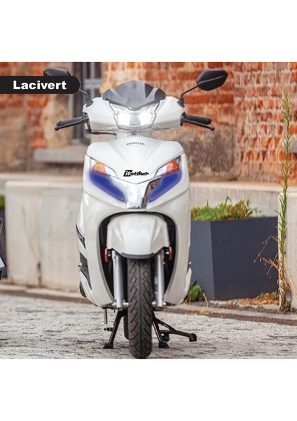 Honda Activa Yeni Kasa Far Sticker Kaplama Renkli Lacivert