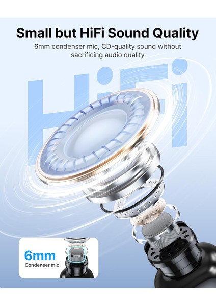 Mini-15 (2tx+1rx+Cc) Iphone-Ipad Için Gürültü Engelleyicili Kablosuz Yaka Mikrofonu Lightning Device modelleri