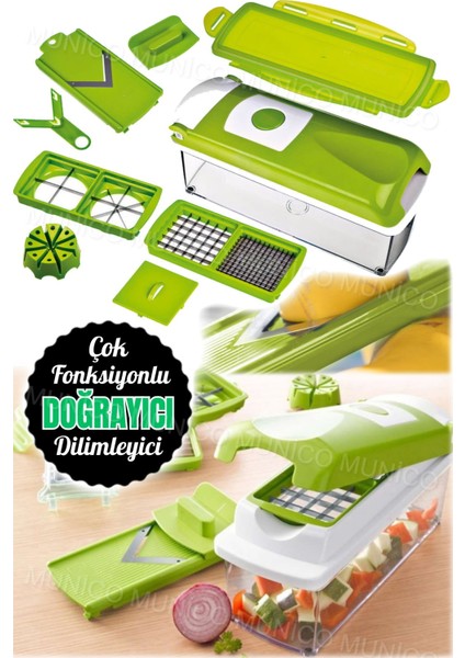 11 Parça Çok Fonksiyonlu Sebze ve Gıda Doğrama Seti, Mutfak Için Ideal indirimleri