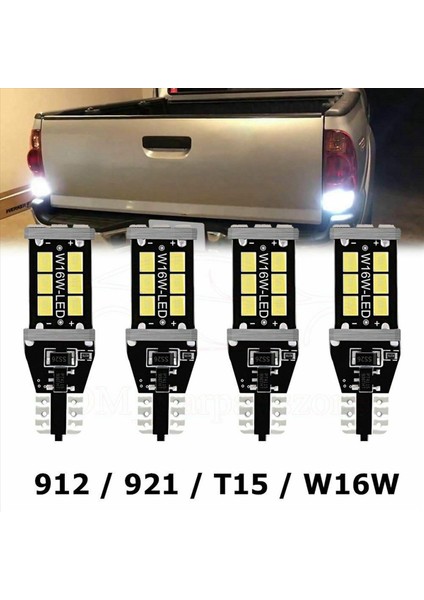 16PCS Parlak Beyaz Canbus Araba Yedekleme Ters Işıkları Için LED Ampul 912 921 T15 W16W (Yurt Dışından) modelleri