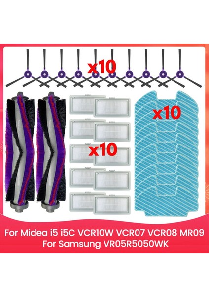 Midea I5/samsung VR05R5050WK Ana/yan Fırça ve Hepa Filtre Kiti Için (Yurt Dışından)