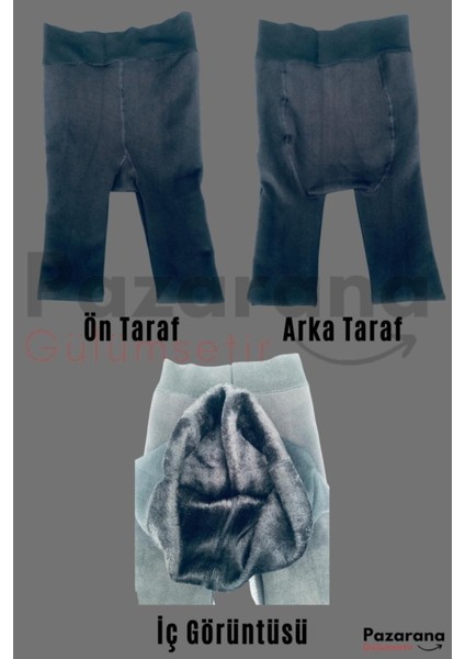 Kadın Siyah Içi Peluşlu Kışlık Termal Tayt Içlik Tayt Pantolon Tayt Koşu Taytı fiyatları