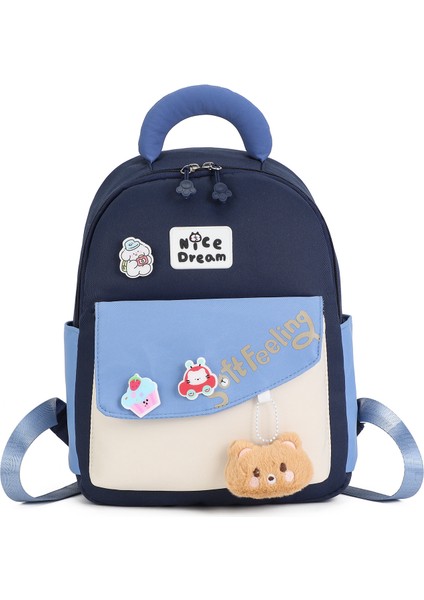 Anaokulu Okul Çantası Kız Erkek Hafif Sırt Çantası Moda Basit Gündelik Sırt Çantası (Yurt Dışından)