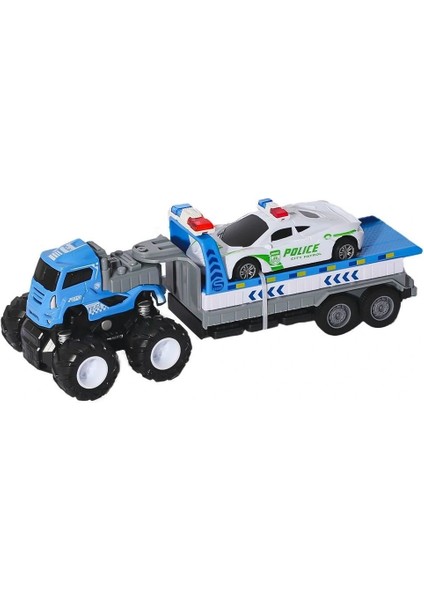 Buğz KLX600-361 Sürtmeli Die Cast 4x4 Polis Arabası Taşıyıcılı -Vardem fiyatları
