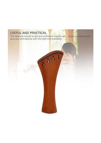 Ince Ayarlayıcı Kuyruk Parçası Hünnap Ahşap 4/4 Keman Konik Dize Kuyruk Parçası Enstrüman Aksesuarları 4/4 Keman Için indirimleri