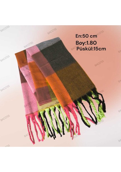 Kareli Puffy Yumuşak Dokulu Atkı ( BC-1237 ) modelleri