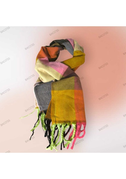 Kareli Puffy Yumuşak Dokulu Atkı ( BC-1237 ) fırsatları