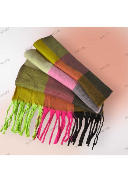 Kareli Puffy Yumuşak Dokulu Atkı ( BC-1237 ) indirimleri