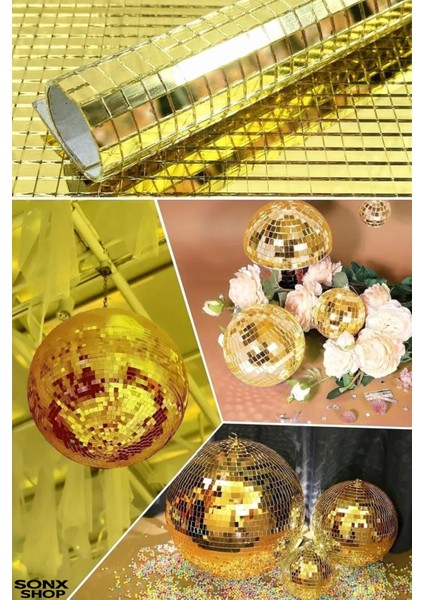 Kare Gold Cam Mozaik Fayans Çıkartmaları El Işi Kare Cam Fayans Kendinden Yapışkanl Aynalı modelleri