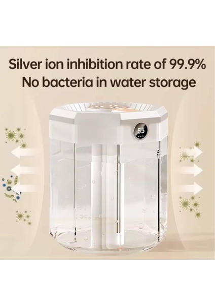 Şeffaf Gövdeli Dijital Ekranlı Ultrasonik Hava Nemlendirici – Yüksek Buhar Gücü ve Sessiz Çalışma modelleri