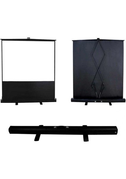 145x82 cm Taşınabilir Portatif Pull Up Floor Screen Projeksiyon Perdesi