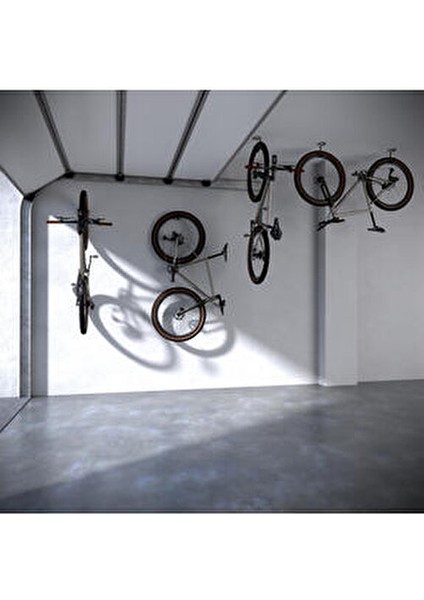 Duvar Askısı Siyah 30 kg Kapasiteli Kolay Montajlı Bisiklet Taşıyıcı