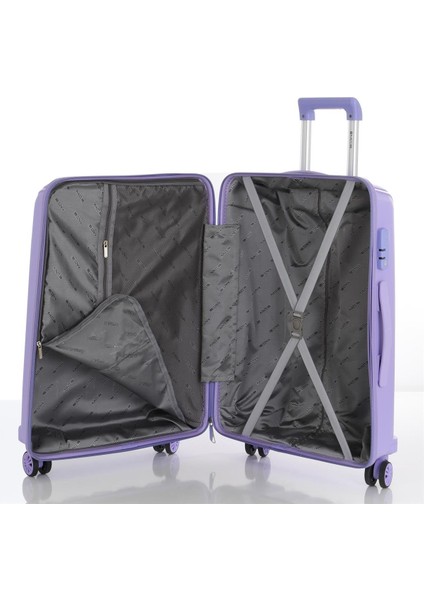 Polipropilen 3'lü Valiz Seti Büyük & Orta & Makyaj V305