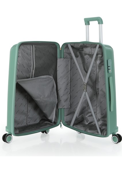 Polipropilen 3'lü Valiz Seti Orta & Kabin & Makyaj V305