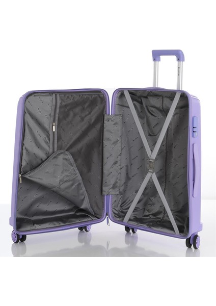 Polipropilen 3'lü Valiz Seti Orta & Kabin & Makyaj V305