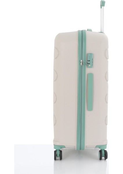 Polipropilen Valiz 75 cm Ergonomik Tutma Sistemi ve 360 Derece Dönebilir Tekerlekler ile