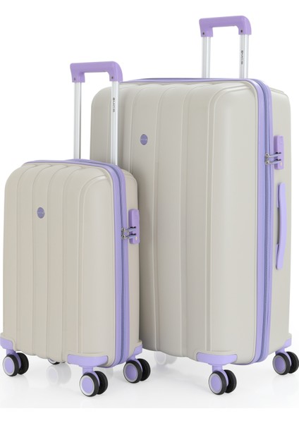 Polipropilen 2'li Valiz Seti Büyük & Kabin V305