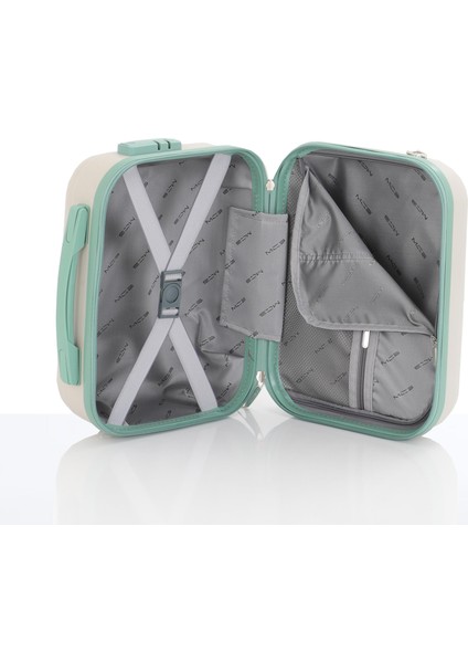 Polipropilen 3'lü Valiz Seti Büyük & Kabin & Makyaj V376