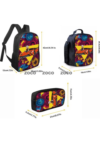 Yeni Omuz Çantası Öğrenci Okul Çantası Su Geçirmez Seyahat Çantası Seti Üç Set (Yurt Dışından) indirimleri