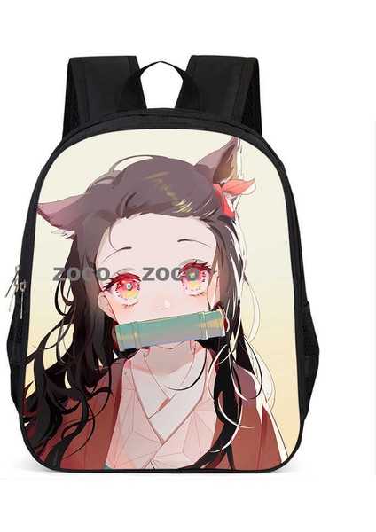 Yeni Anime Demon Slayer Öğrenci Okul Çantası Büyük Kapasiteli Kolej Tarzı Omuz Çantası (Yurt Dışından)