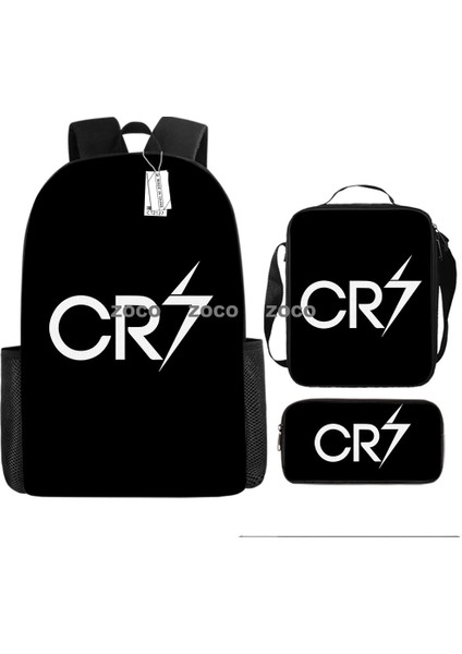 Futbol Yıldızı Messi Okul Çantası Üç Set Çocuk Okul Çantası Ilkokul Öğrencileri Karikatür Omuz Çantası (Yurt Dışından)