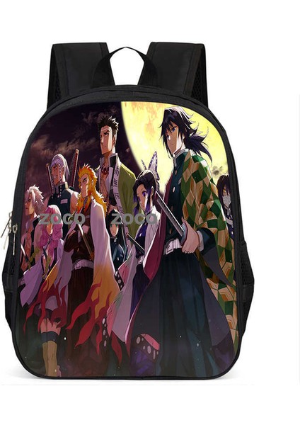 Yeni Anime Demon Slayer Öğrenci Okul Çantası Büyük Kapasiteli Kolej Tarzı Omuz Çantası (Yurt Dışından)