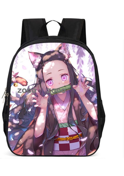 Yeni Anime Demon Slayer Öğrenci Okul Çantası Büyük Kapasiteli Kolej Tarzı Omuz Çantası (Yurt Dışından)