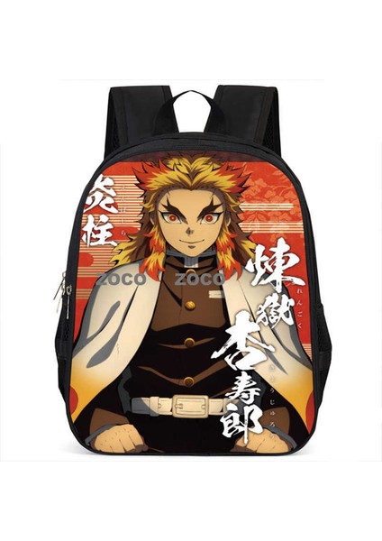 Yeni Anime Demon Slayer Öğrenci Okul Çantası Büyük Kapasiteli Kolej Tarzı Omuz Çantası (Yurt Dışından)