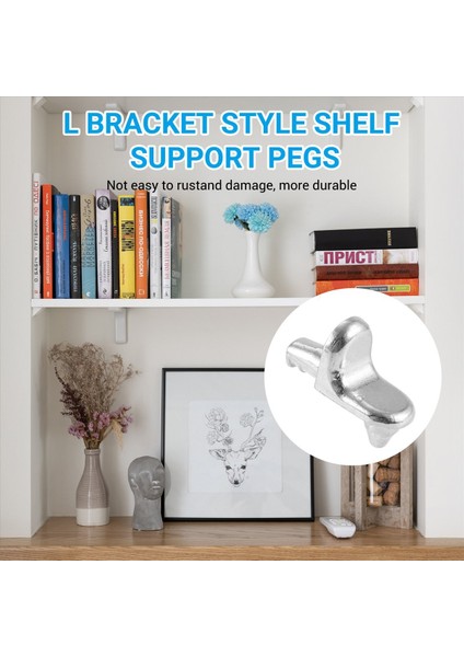 100PCS Raf Destek Mandalları Dolap Dolap Laminat Pimleri Cam Nikel Kaplama Pimleri Sabitleme Braket Tutucu Mobilya Donanımı (Yurt Dışından) fırsatları