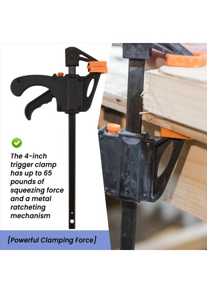 10PCS 4inch Ahşap Işleme Kelepçe Seti Sabit Tip Hızlı Cırcır Serbest Bırakma Hızı Ekstrüde Naylon Çalışma Çubuğu Kiti Yeme Gadgets (Yurt Dışından) indirimleri