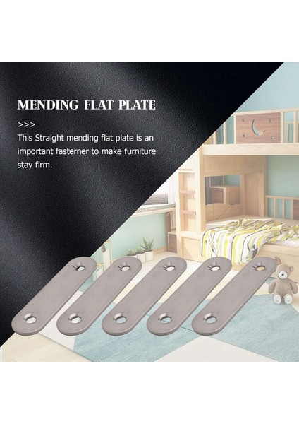 60MM x 16MM Düz Onarım Birleştirme Mending Düz Plaka Braketi 5pcs (Yurt Dışından) fırsatları