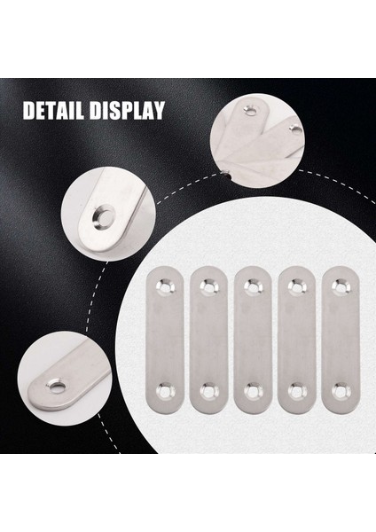 60MM x 16MM Düz Onarım Birleştirme Mending Düz Plaka Braketi 5pcs (Yurt Dışından) indirimleri