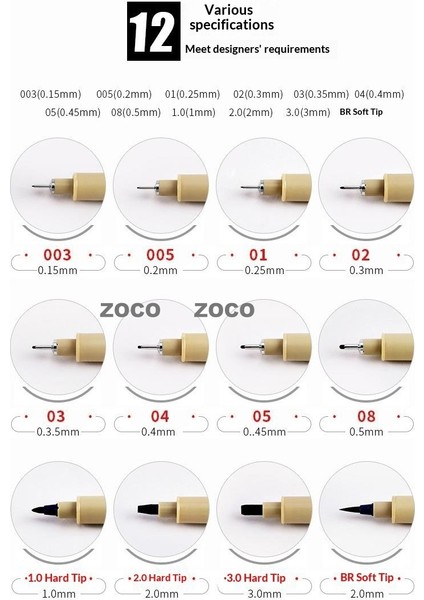 Japonya Kiraz Çiçeği Anahat Kalemi Sanat Için El Boyama Kalemi Izleme Su Geçirmez Hızlı Kuruyan Imza Kalemi (Yurt Dışından) fırsatları