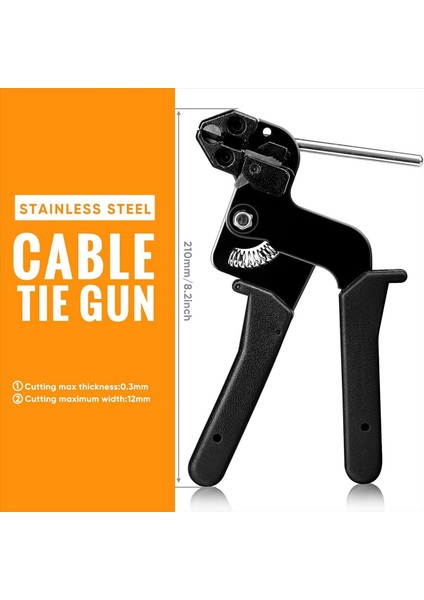 Paslanmaz Çelik Kablo Kravat Pensi, 150PCS 11.8in Kablo Bağları ile Metal Kablo Bağlarını Sabitlemek ve Kesme Için Özel Araç (Yurt Dışından) fırsatları