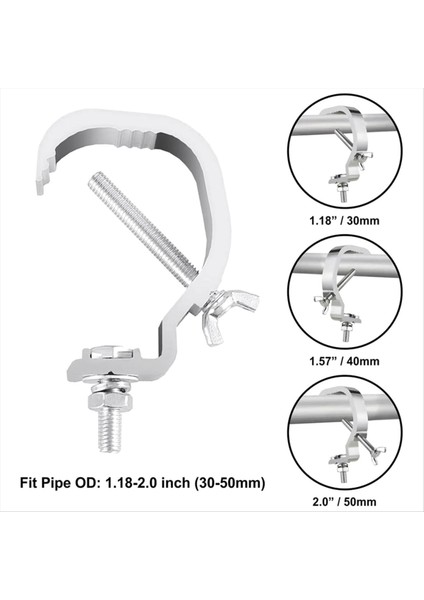 Truss C Kelepçesi 1.18-2 Inç, 10 Paket Aşama Işıkları Kafes Kelepçeleri, 30-50MM Od Tüpü Için Uygun, Dj Aydınlatması Için 55LB C Kelepçesi (Yurt Dışından) modelleri