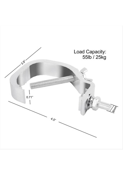 Truss C Kelepçesi 1.18-2 Inç, 10 Paket Aşama Işıkları Kafes Kelepçeleri, 30-50MM Od Tüpü Için Uygun, Dj Aydınlatması Için 55LB C Kelepçesi (Yurt Dışından) fırsatları