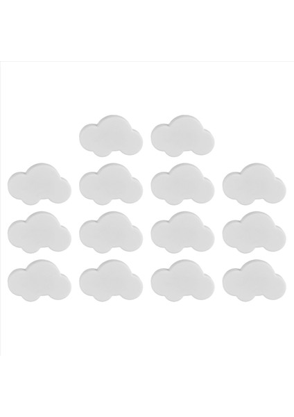 Çocuk Odası Için Düğmeler, 14 Mobilya Düğmesi Paketi, Çekmece Tutamakları, Dekoratif Çizgi Film Bulut Şekli Çekmece Düğmeleri (Yurt Dışından)