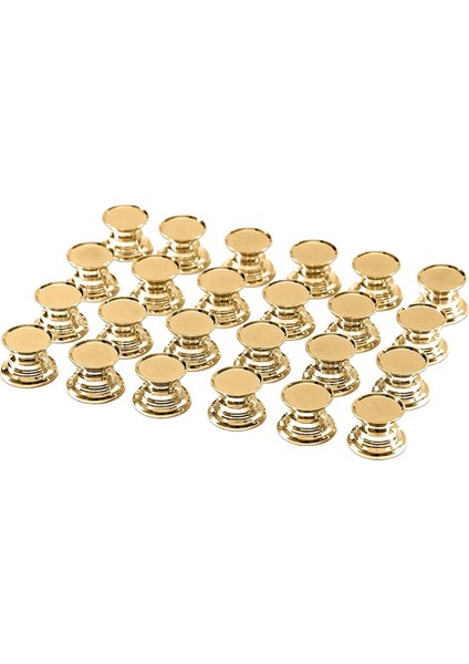 24PCS Dıy Kristal Epoksi Reçine Çekmeci Düğme Taban, Çekmece Tutucu Aksesuarlar, Dıy Reçine Tutma Alaşım Taban Toplu (Altın) (Yurt Dışından)