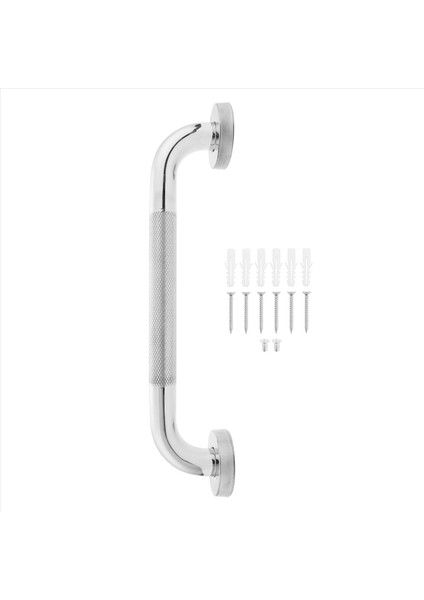 12 Inç Kaymaz Duş Tutma Çubuğu Krom Kaplamalı Paslanmaz Çelik Banyo Tutma Çubuğu Dokulu Saplı (Yurt Dışından) modelleri