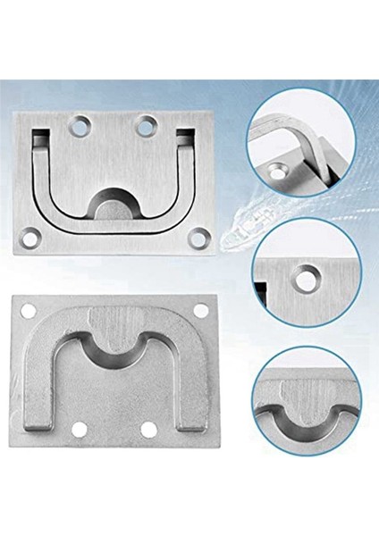 Paslanmaz Çelik Hatch Mandal Katı Tekne Kapak Kulpları Tekne Güverte Kapak Kulpları Halka Çekiyor Algılayan Kapak Kulpları (Yurt Dışından) modelleri