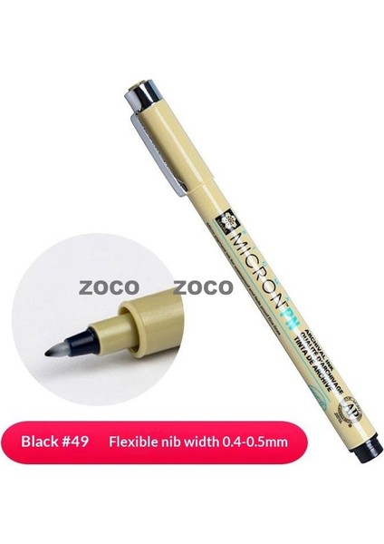 Japonya Kiraz Çiçeği Anahat Kalemi Sanat Için El Boyama Kalemi Izleme Su Geçirmez Hızlı Kuruyan Imza Kalemi (Yurt Dışından)