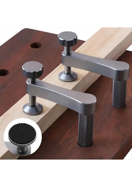 2pcs Tezgah Köpek Kelepçesi Slip Olmayan Ped 19MM Tutun Kelepçe Alüminyum Ayarlanabilir Tablo Kelepçeleri Ahşap Işleme Aracı (Yurt Dışından) fiyatları