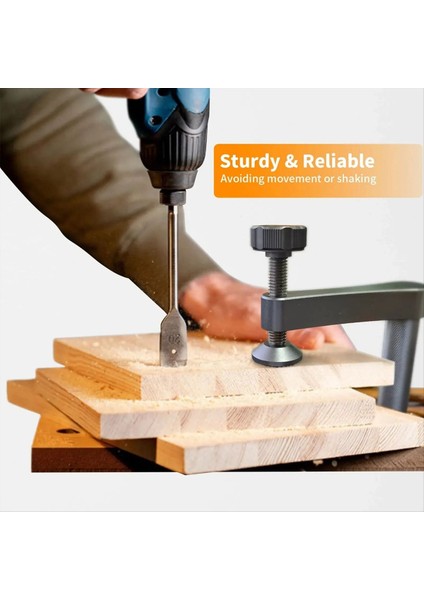 2pcs Tezgah Köpek Kelepçesi Slip Olmayan Ped 19MM Tutun Kelepçe Alüminyum Ayarlanabilir Tablo Kelepçeleri Ahşap Işleme Aracı (Yurt Dışından) modelleri