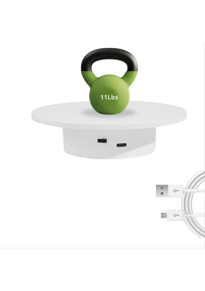 Motorlu Dönen Ekran Standı, 360 Elektrikli Döner Çarp Çarpıştırma Üssü Tembel Susan, Yük Taşıyan 11 Lbs, Fotoğrafçılık Için (Yurt Dışından) fiyatları